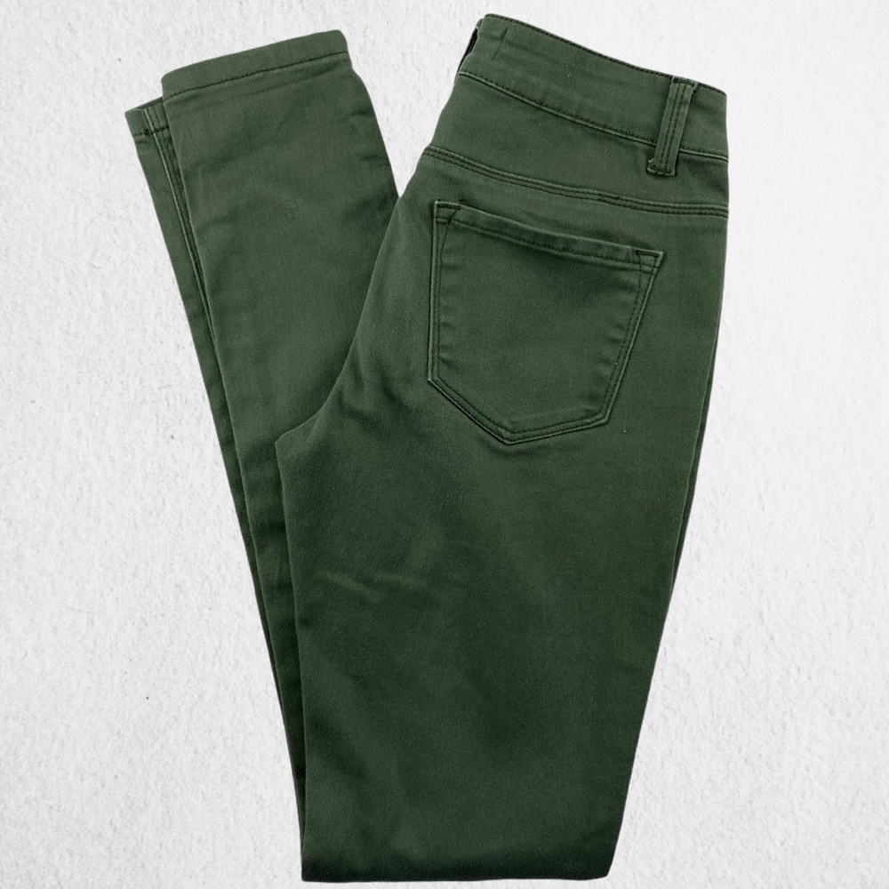 Brazil Low Rise Skinny Leg Hunter Green Jeans